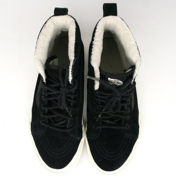 Vans SK8-Hi MTE Black Suede Hi Top Sherpa Lined Unisex Sneaker Shoes Sz W9.5  M8 - Picture 3 of 10
